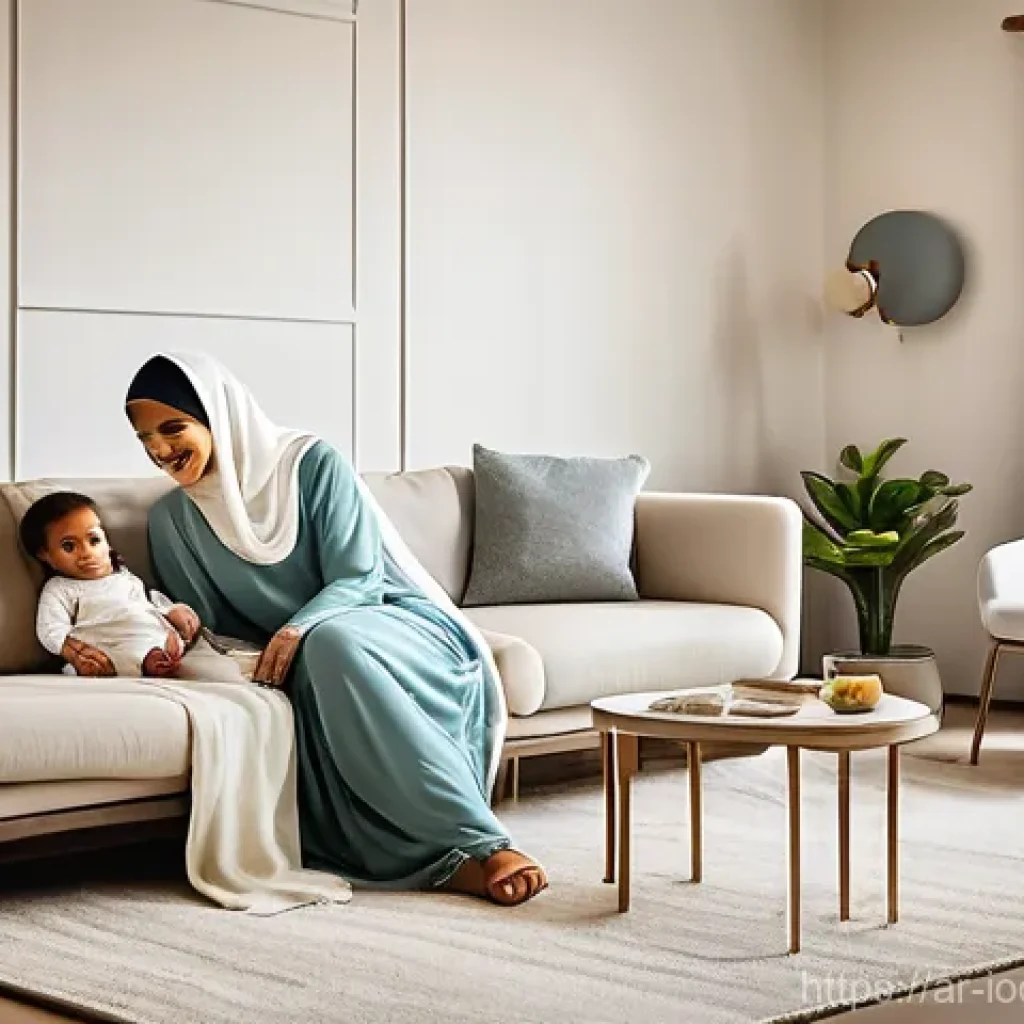 스마트 가전 구매 시 가격 비교 팁 - **Prompt 1: Modern Arab Family Enjoying Smart Home Comfort**
"A cozy and well-lit living room in...